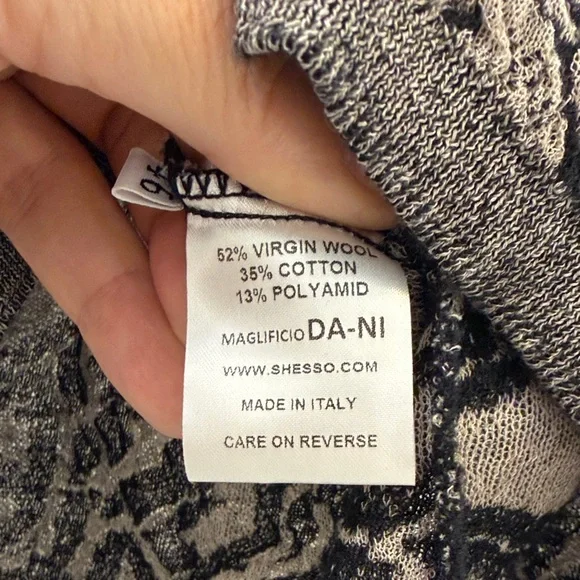 She’s so Cozy Textured Crewneck Sweater Dress - Black/Taupe - Picture 10 of 12